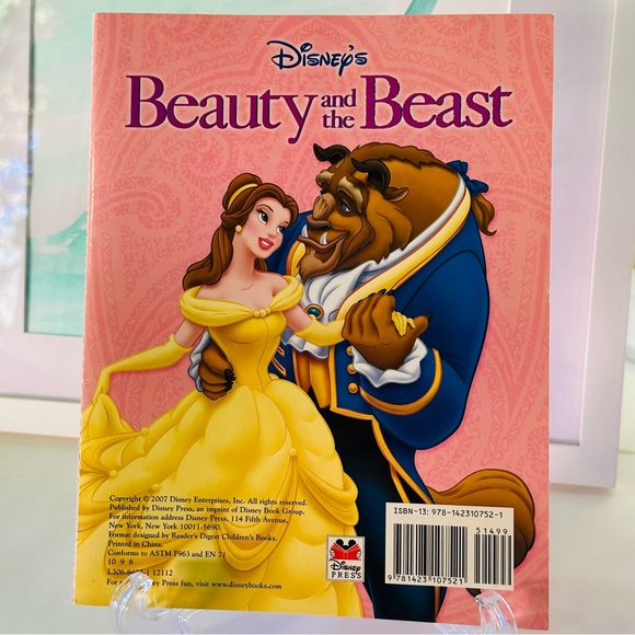 Walt Disney’s Cinderella & Beauty And The Beast Flip Book Paperback 2 Books In 1 - Picture 2 of 9